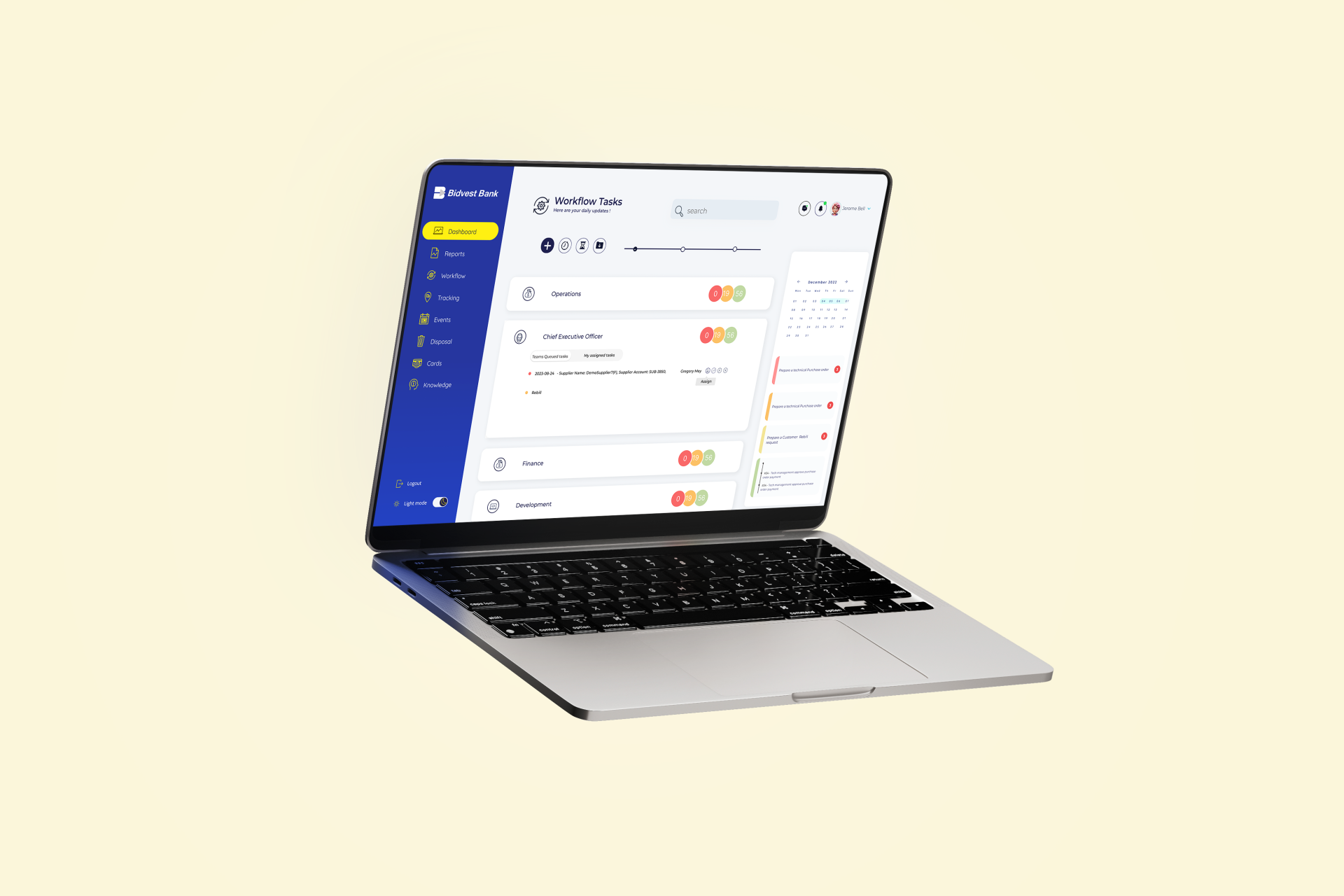 Bidvest Bank Fleet Management CRM